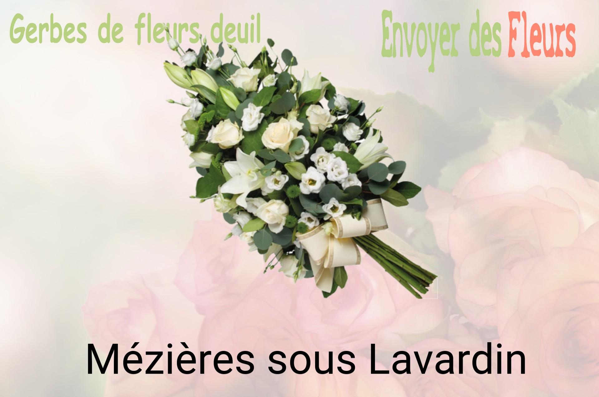 Gerbe de fleurs de deuil livrée à Mézières-sous-Lavardin